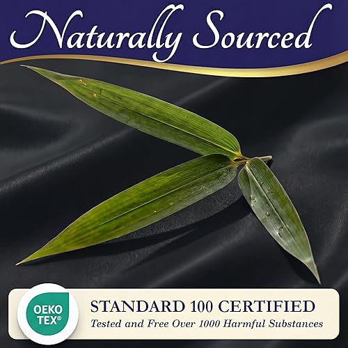 Miniatura 7 de DECOLURE - Sábanas de viscosa orgánica 100% derivada del bambú, tamaño matrimonial, 4 piezas, ultrasuave, lujo refrescante, esquinas tipo bolsillos