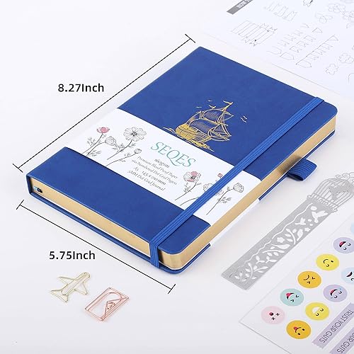 Miniatura 71 de A5 Bullet Dotted Journal Notebook 160gsm Thick Bleedproof Paper, Lay Flat Binding, 160 Numbered Pages Hard Cover Dot Grid Notebook/Bullet