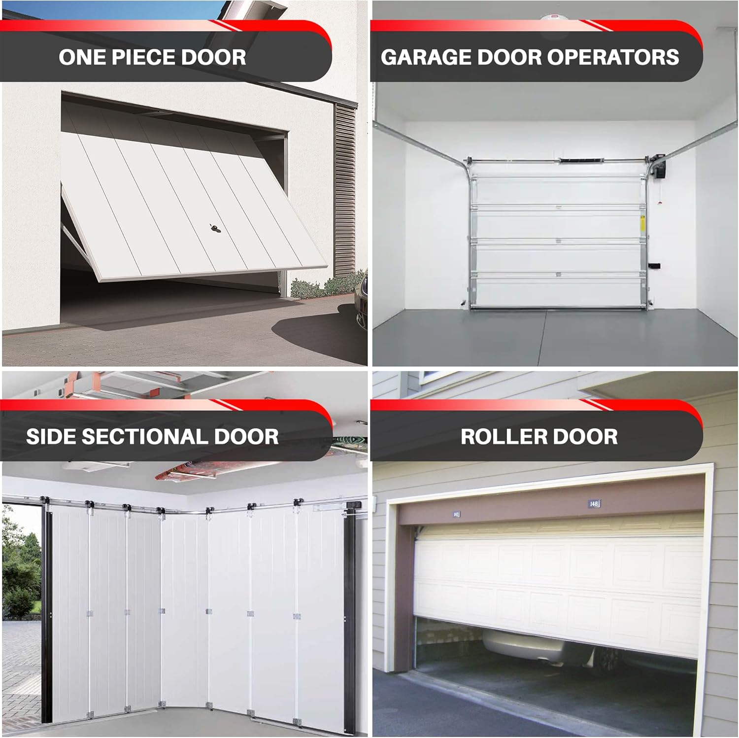 COLIBROX Garage Door Track Jamb Bracket Size J-6 PK- 4