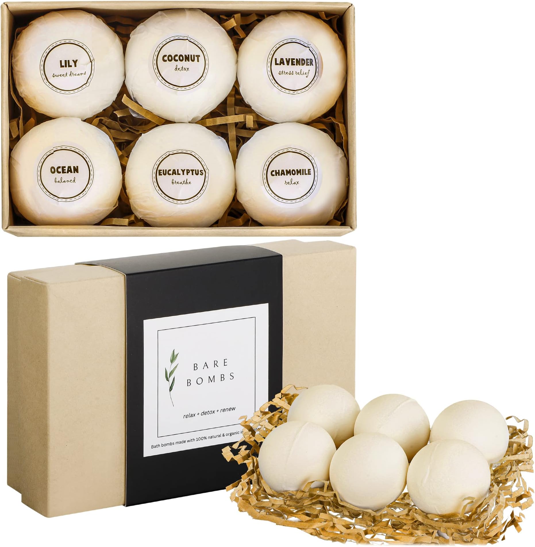 360Feel Bath Bombs Gift Set 10 Large USA made Made with