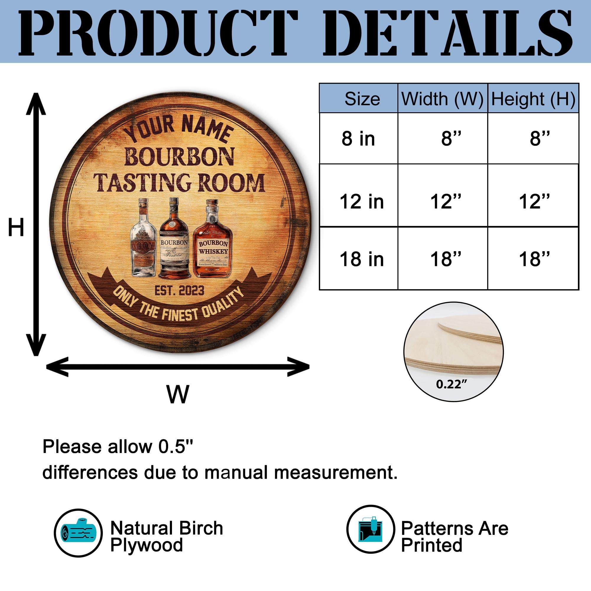 Artsy Woodsy Custom Wine Cellar Wooden Sign (Not Real Carved) Wall Art Plaque Accessories, Personalized Gifts for Wine Lovers Vintage Rustic Home Pub Bar Lounge Tasting Room Tavern Decorations (23)