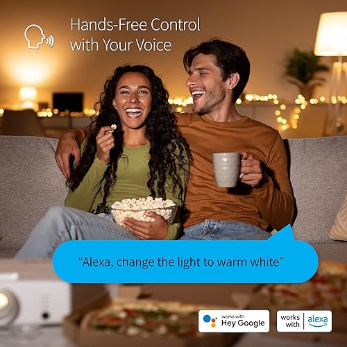 Miniatura 9 de Bombilla LED A19 inteligente blanca ajustable, paquete de 2 - 50.000 tonos de blanco para ambiente para el hogar u oficina