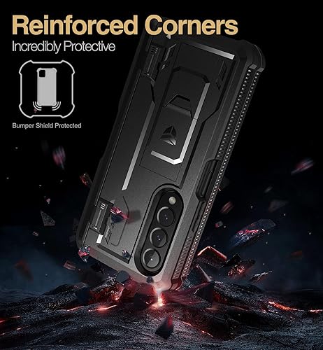 Miniatura 3 de Dexnor Funda de cuerpo completo para Samsung Galaxy Z Fold 4 5G (2022), de grado militar, a prueba de golpes, resistente, con protector de pantalla