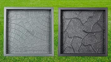 4 pcs Plastic Molds Concrete Set Patio Paving Mold & 4 pcs Plastic Molds Concrete Set Patio Paving Mold