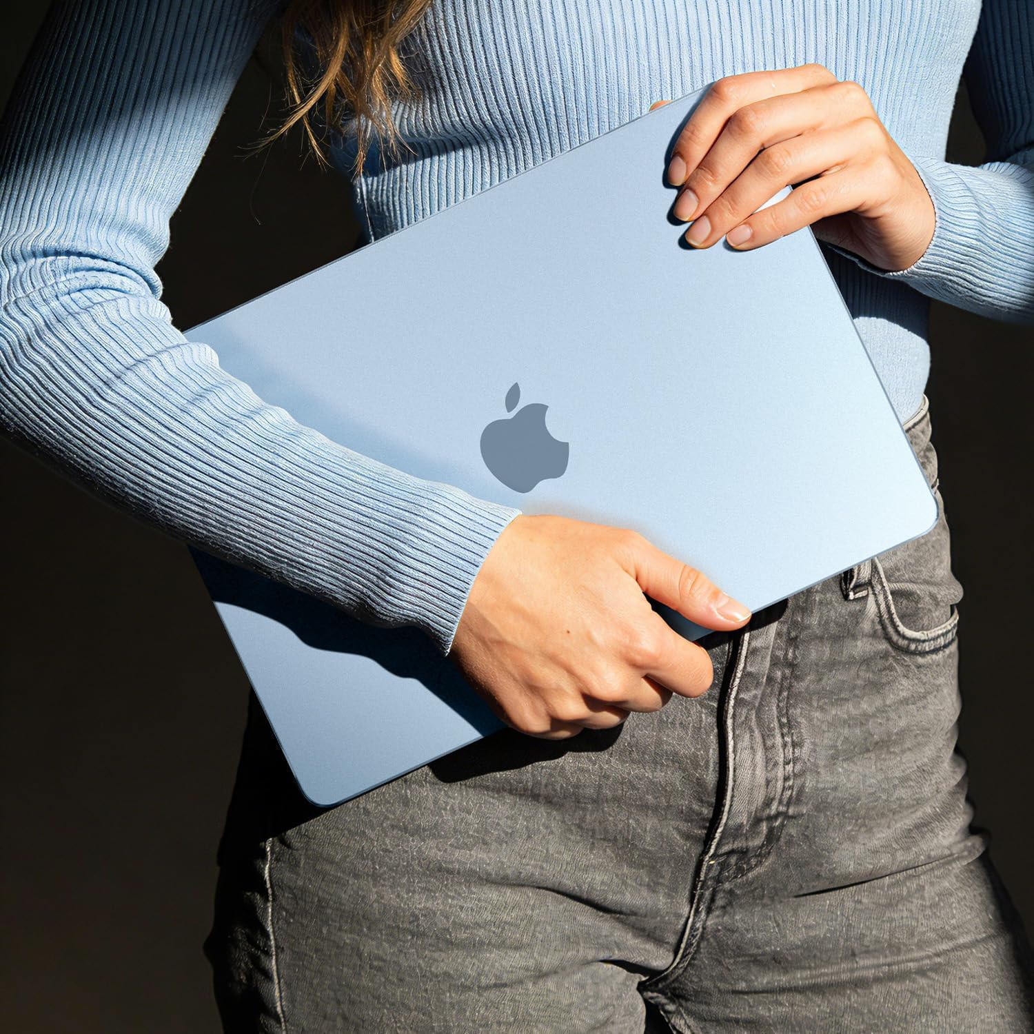 EooCoo Compatible with MacBook Air 13 inch Case M4 2026 2025-2022 M3 M2 A3240 A3113 A2681, Upgrade Matte, Scratch Resistant, Sturdy Protective Hard Shell for Mac Air 13.6 inch Case, Sky Blue Clear - Image 6