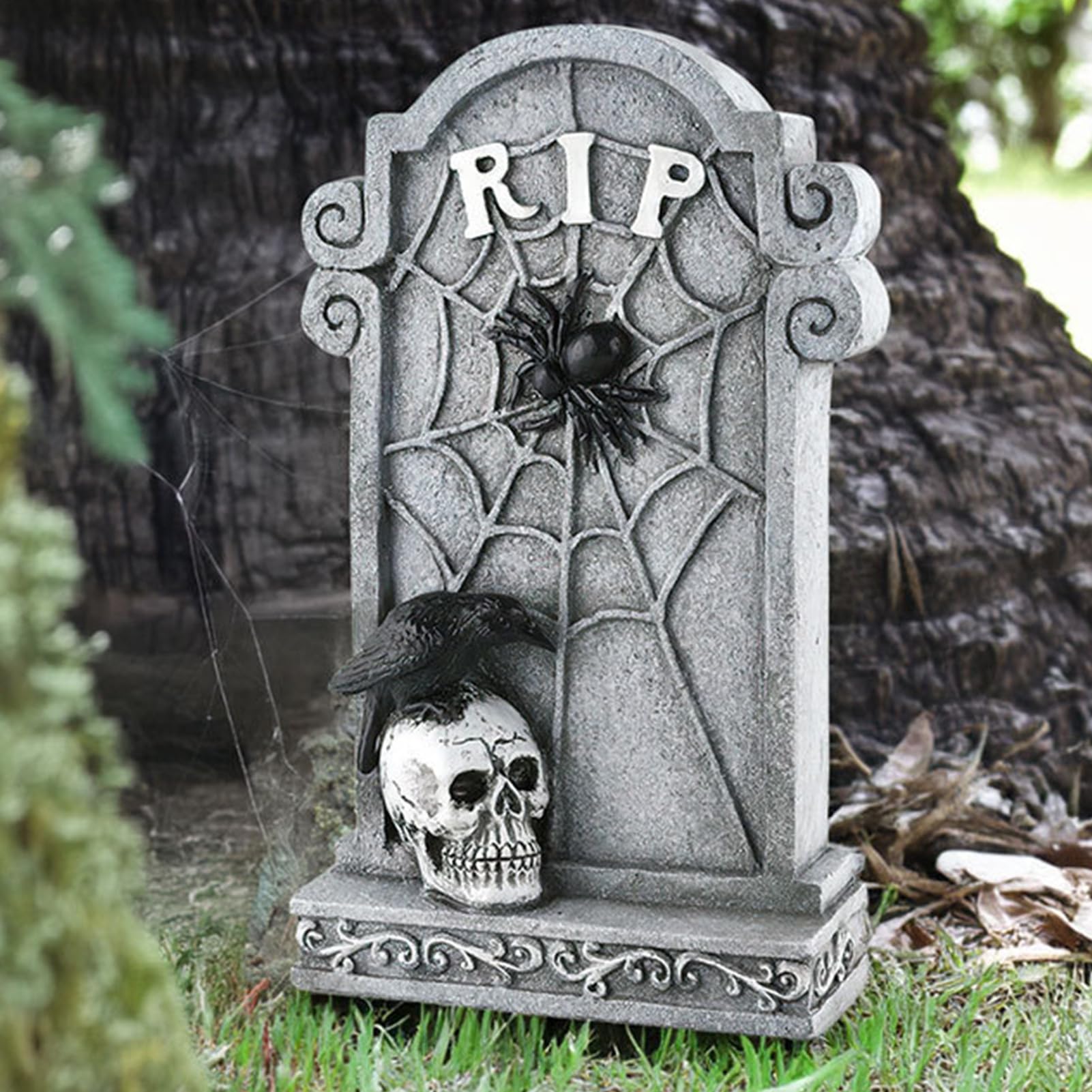 Nagrobki Halloween Straszne Płyty Nagrobne z Czaszka, Znaki Ogrodowe