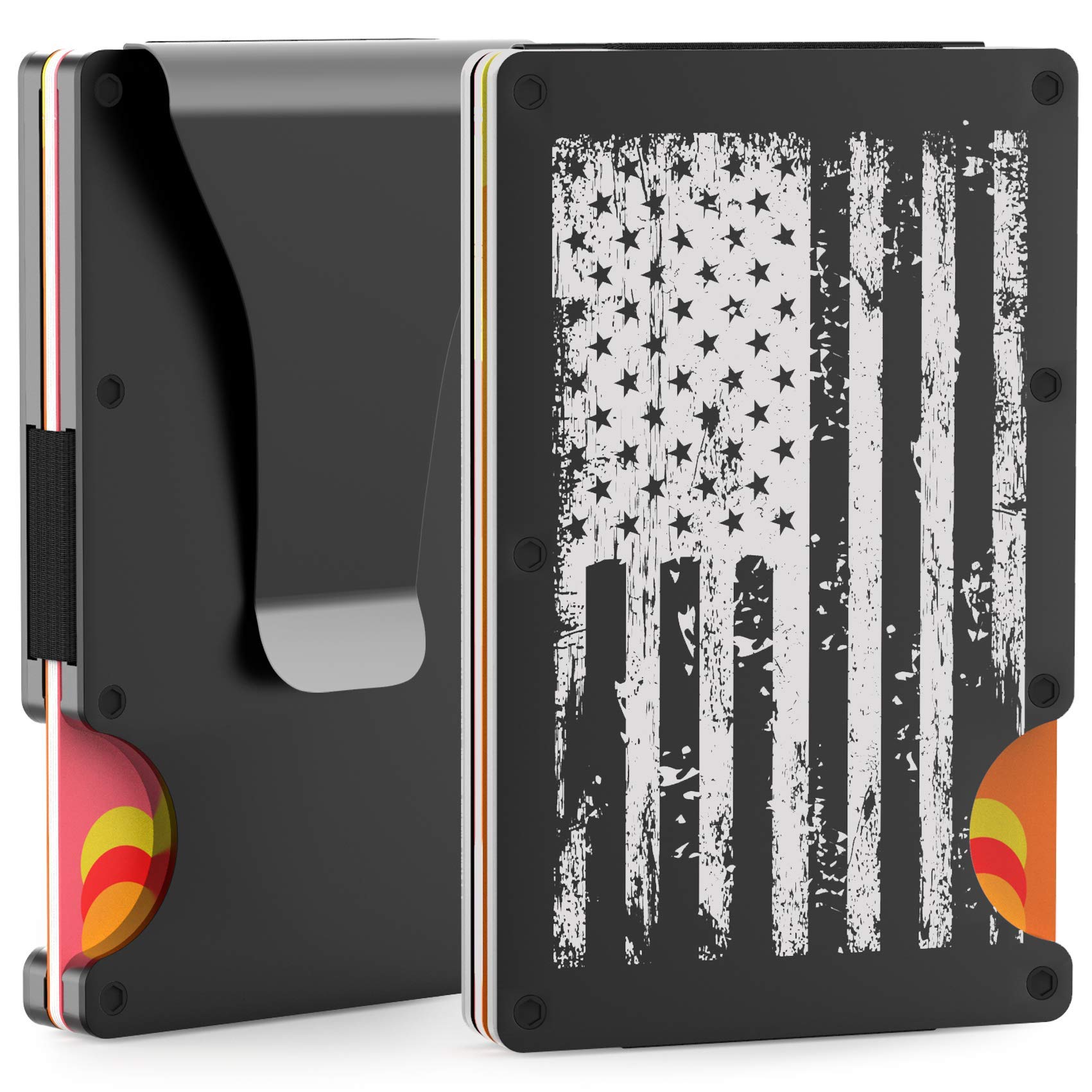 RFID Metal Wallets for Men - Metal Credit Card Wallet with Money Clip, Minimalist Aluminum Slim Metal Money Clip Wallet for Men , Minimalist Wallet Card Wallet, Slim Wallet