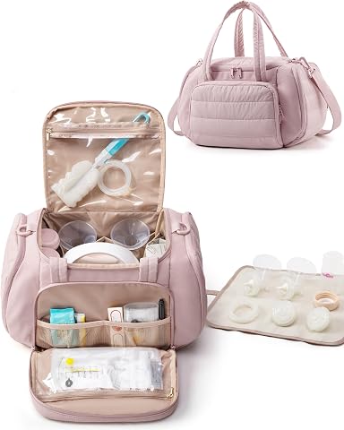 Marscamd Quilted Breast Pump Bag Compatible with Spectra...