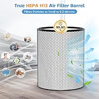 Vista 4 de BP03 Juego de filtros de aire de repuesto compatible con Dyson BP03 BP04 BP06 Purificador de aire grande + silencioso formaldehído extra grande, 1