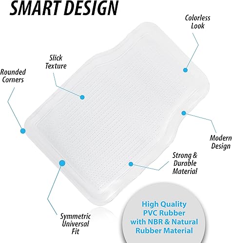 Miniatura 7 de Zone Tech - Rascador de nieve y hielo con calefacción para ventana de automóvil con luz y todo tipo de clima, alfombrillas de goma transparente para