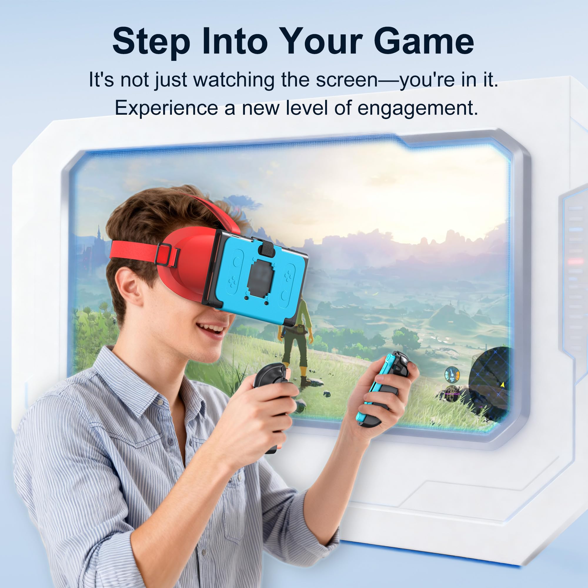 VR Headset for Switch 2, Orange & Blue : Amazon.sg: Electronics