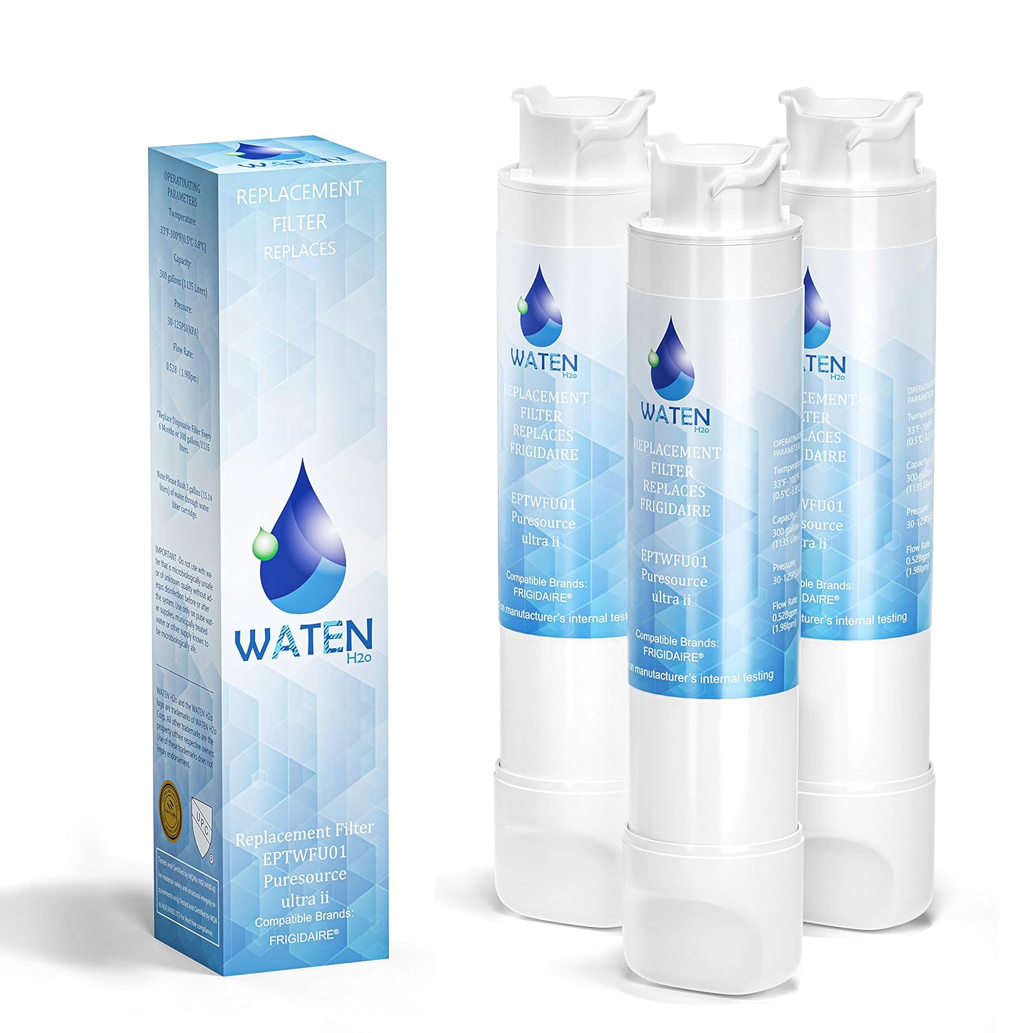 WATEN H2O EPТWFU01 Water Filter Replacement for Puresource Ultra II