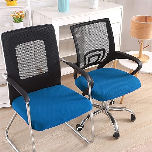 Miniatura 2 de Smiry - Fundas de jacquard con licra elástica, desmontables, lavables y antipolvo para asientos de oficina