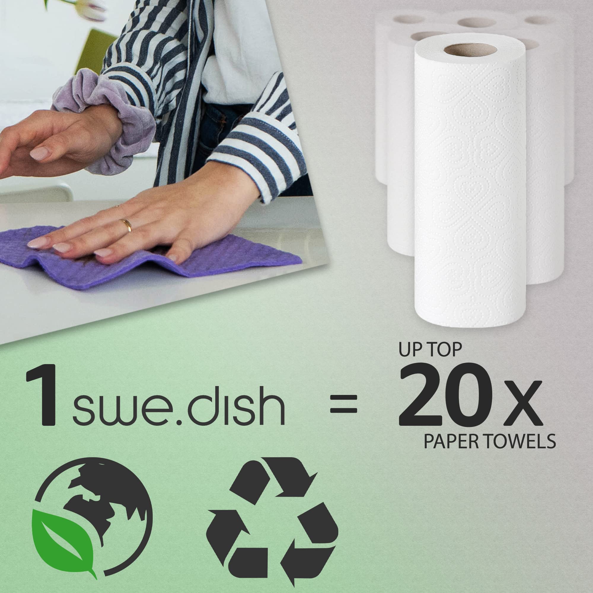 Set di grandi sacchetti di carta lavabili marroni - Set di 4 misure più