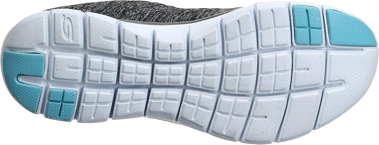 Skechers Women's Flex Appeal 2.0 Sneaker 5.5 Black/Blue