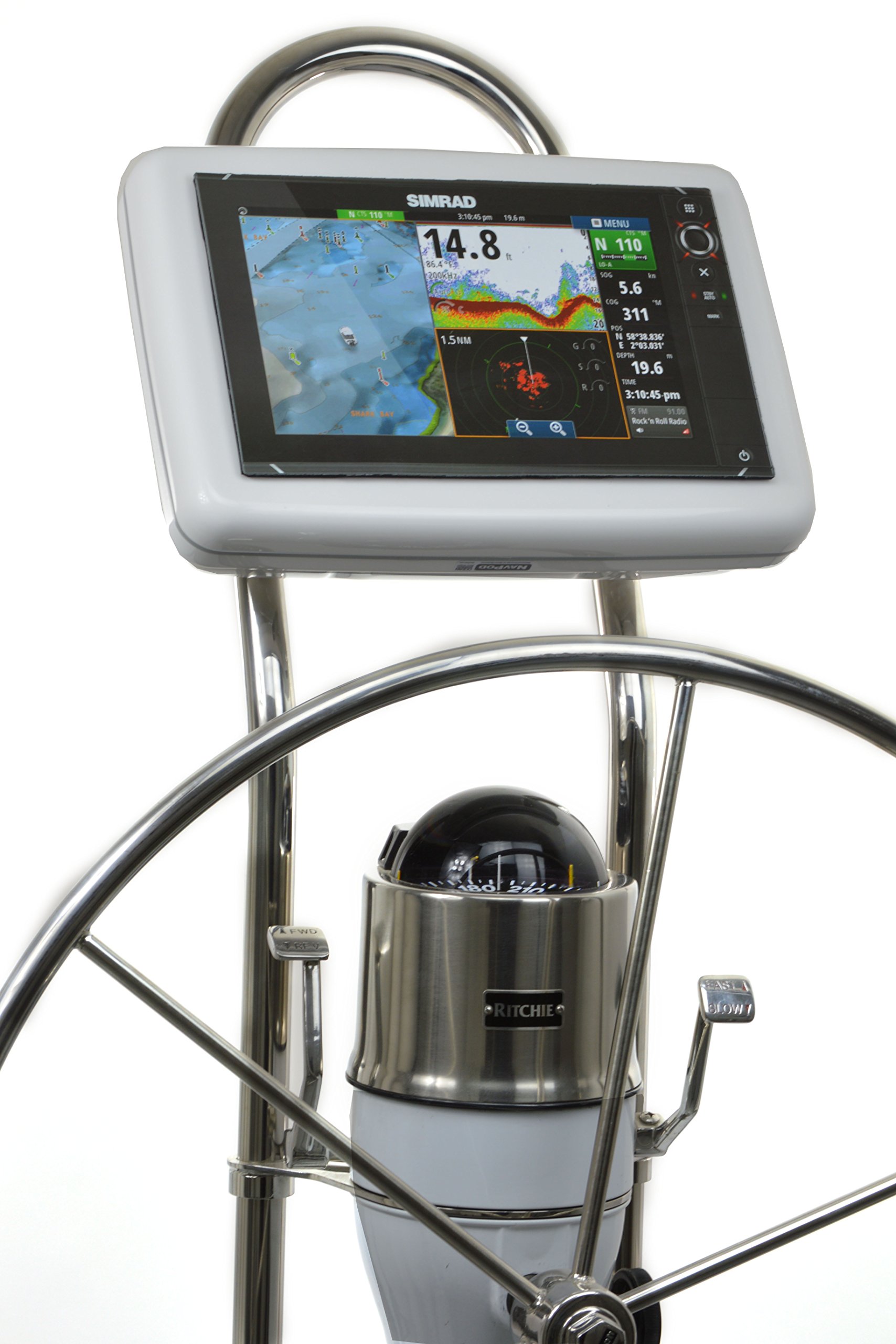 NavPod GP1202 SailPod Pre-Cut f/Simrad NSS12 evo2 or B&G Zeus² 12 f/9. 5" Wide Guard