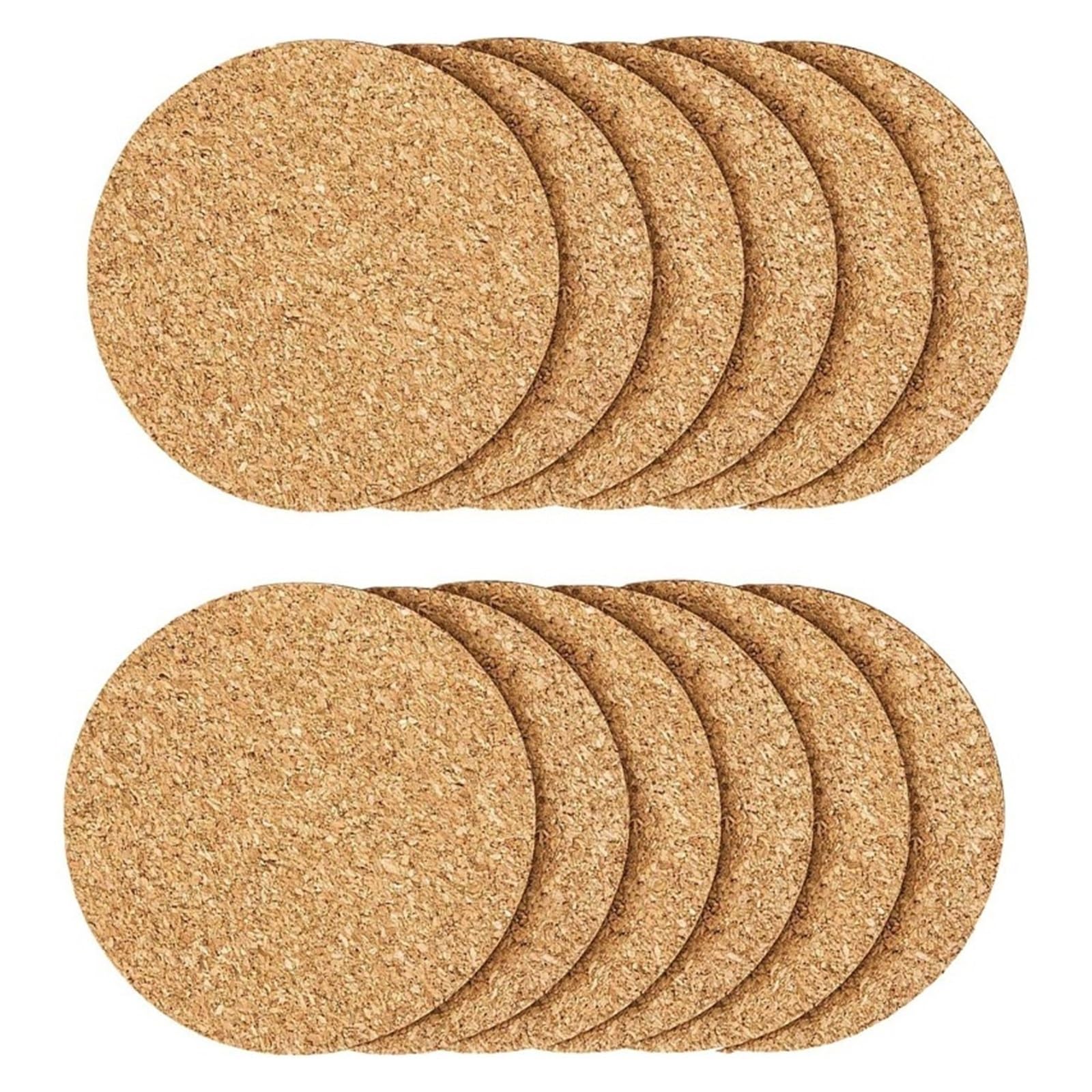 12 Pack Round Cork Coaster For Drink Cups