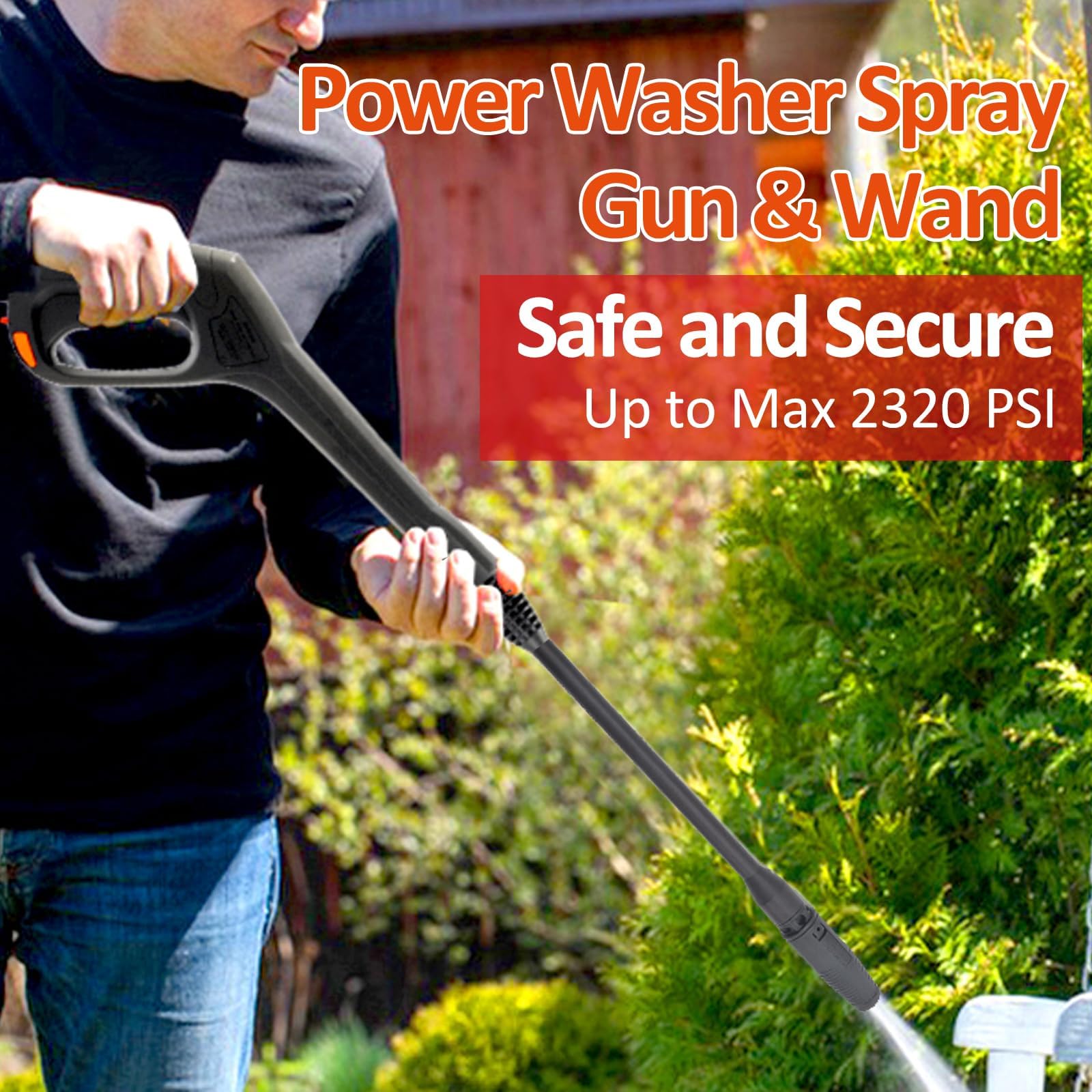 Ugello per pistola a spruzzo ad alta pressione, ricambio per idropulitrice compatibile con alcune delle idropulitrici elettriche Ford Portland Pulsar Husky Powerwasher Taskforce Taskmaster ShopForce