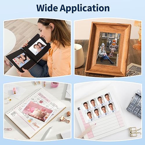 Miniatura 10 de Wonfoucs Paquete de 2 tintas y papel fotográfico compatibles con Canon Selphy KP-108IN KP108, incluye 6 tóneres + (4 x 6) 216 hojas de papel para