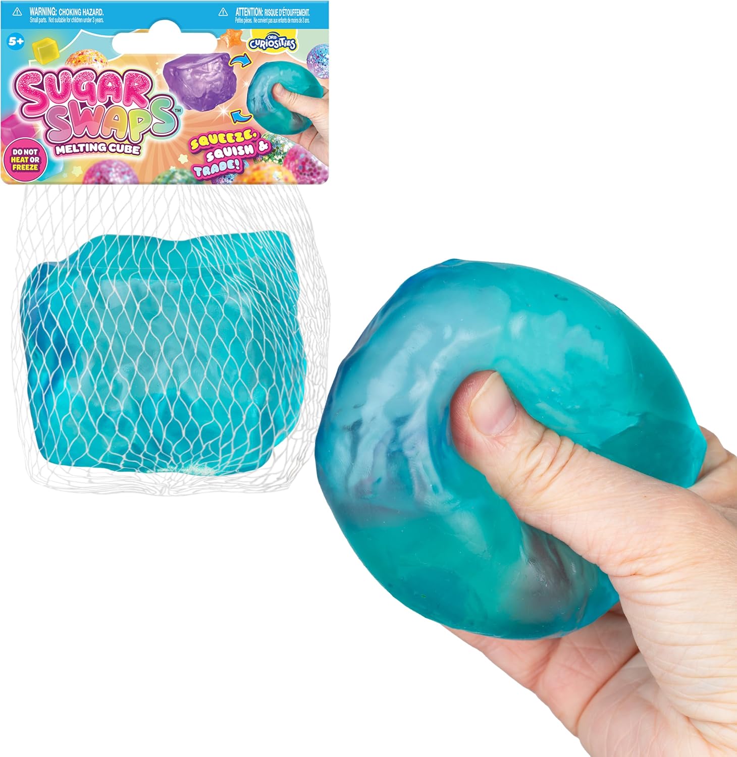 ORB Sugar Swaps Melting Cube Squishy Toy 2 Pack - 2 Textured Cube Squishies image 5