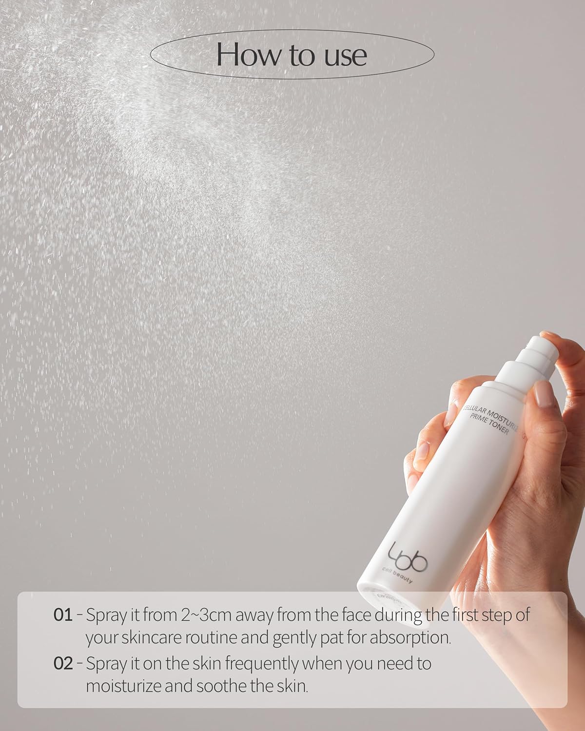 LBB Cellular Moisturizing Prime Toner - Vegan Moisture Boosting Face Spray - Skin Balancing, Exfoliating, Moisturizing - Tangerine Cellular Water, Panthenol, 3.38 fl.oz. - Image 6