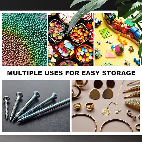 Miniatura 5 de 2000 bolsas de plástico pequeñas, 4 tamaños surtidos, 3.5 x 4.5 3 x 4 2 x 3 2 x 2 bolsas transparentes resellables de 1.5 mil de grosor para