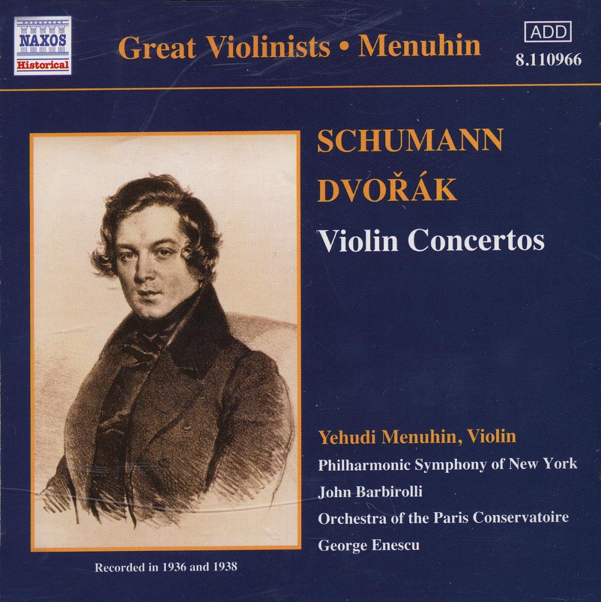 Violinkonzerte [Audio CD] SCHUMANN & DVORAK