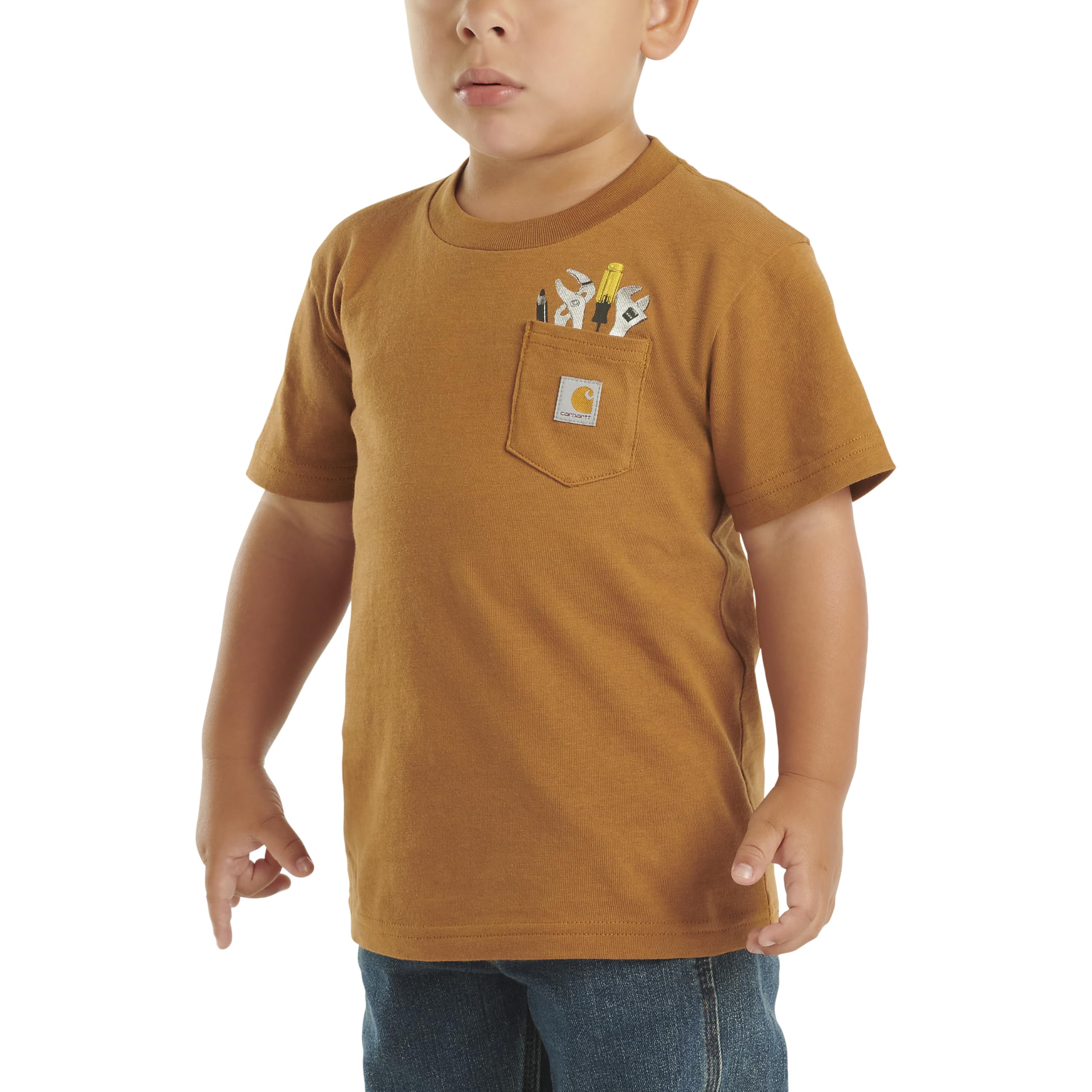 Carhartt Unisex Kinder Short Sleeve Tool Pocket T-Shirt Kurzärmeliges T-Shirt mit Werkzeugtasche (1er Pack)