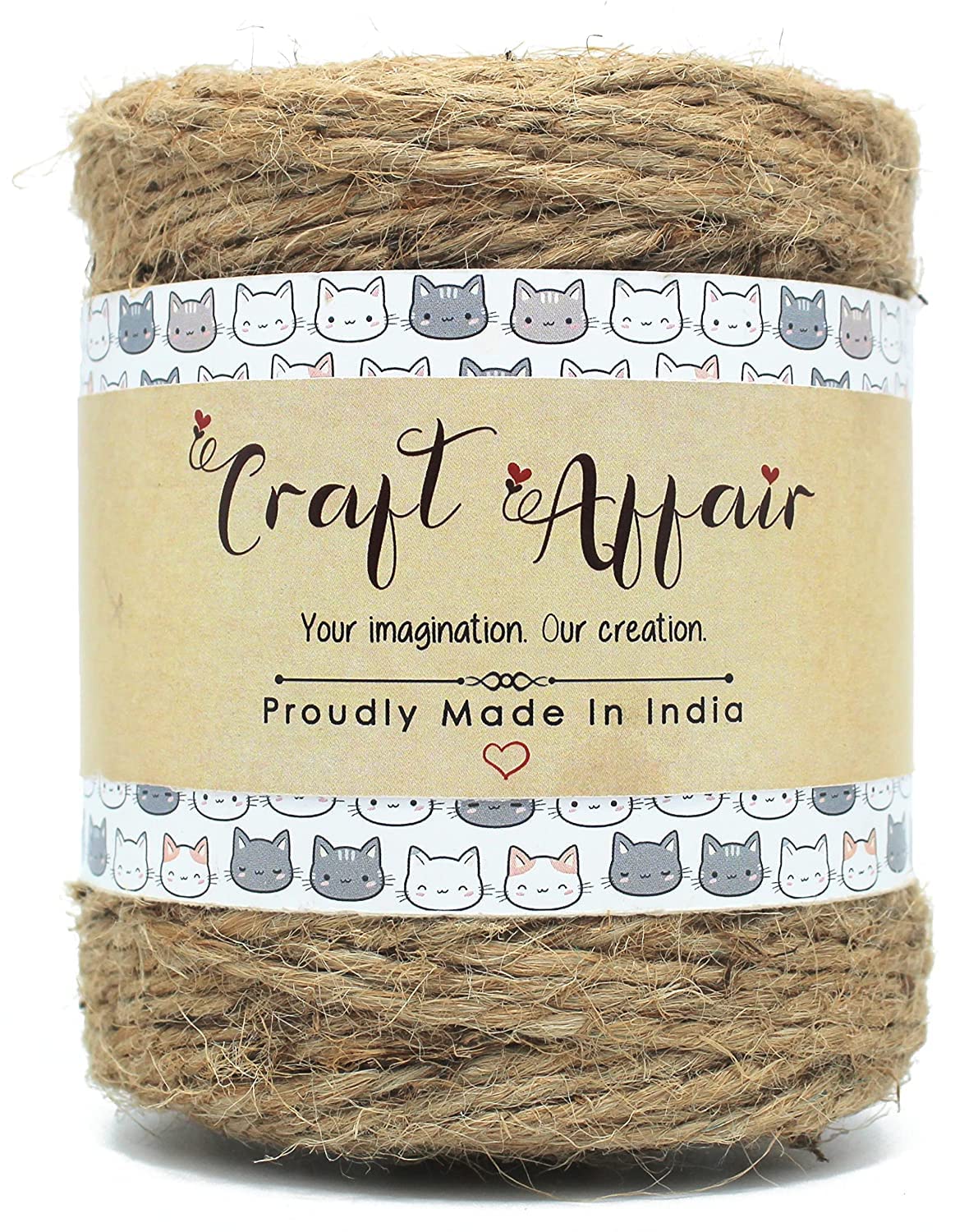 Craft Affair | 3-Ply Natural Jute Rope (20 Meters, 3mm) Linen Twine Rope DIY Burlap String Rope for Gift Wrapping Cords Thread and Other Projects (B0B77T2C2Y) Amazon Price History, Amazon Price Tracker