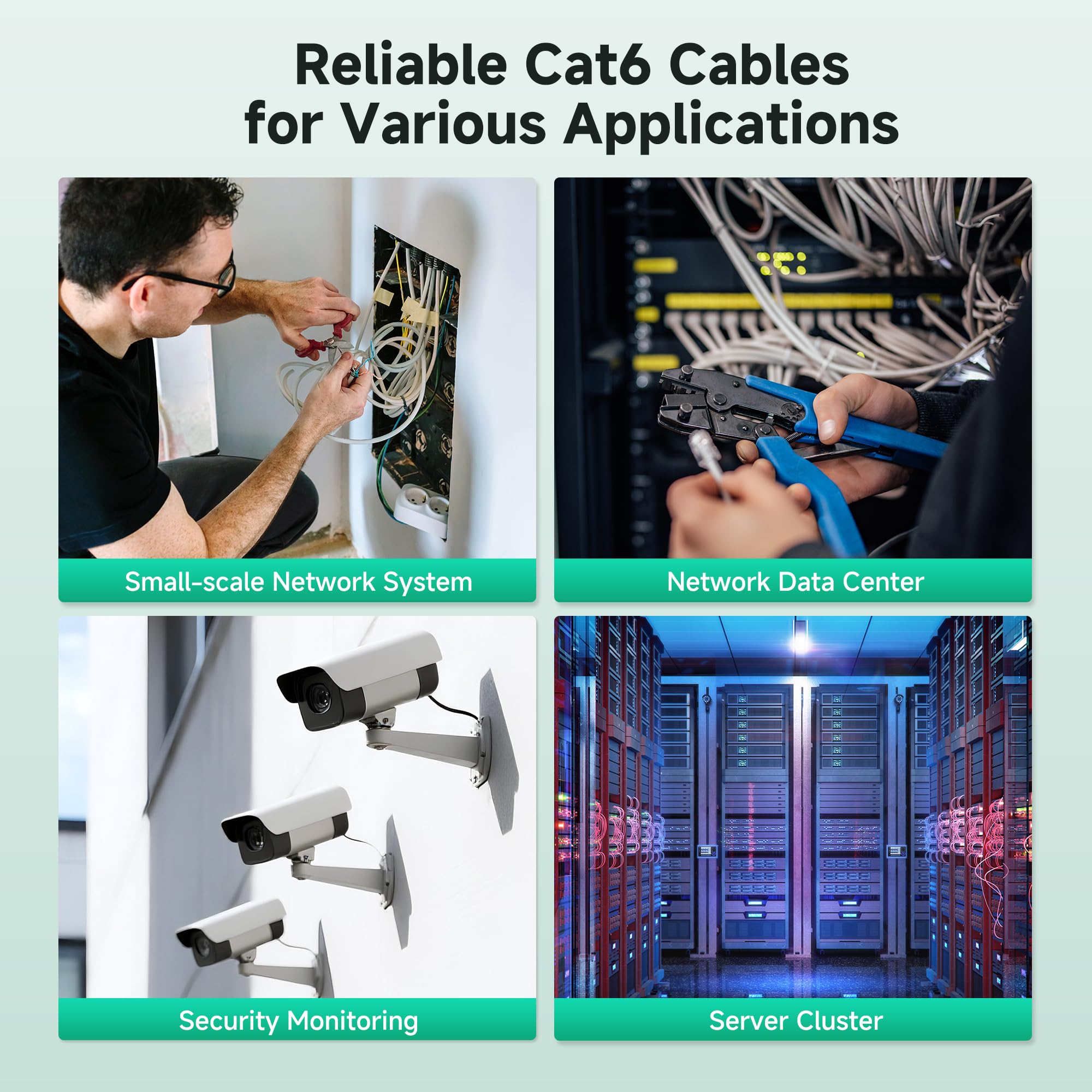 Cable Matters Câble Ethernet Cat6 305M Bobine Vert - Cuivre de 100%
