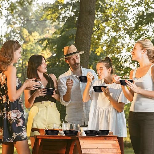 Miniatura 7 de 80 cuencos de plástico desechables de 23 onzas, cuencos de plástico para servir, suministros de fiesta para bodas, picnics, cumpleaños, sopa,