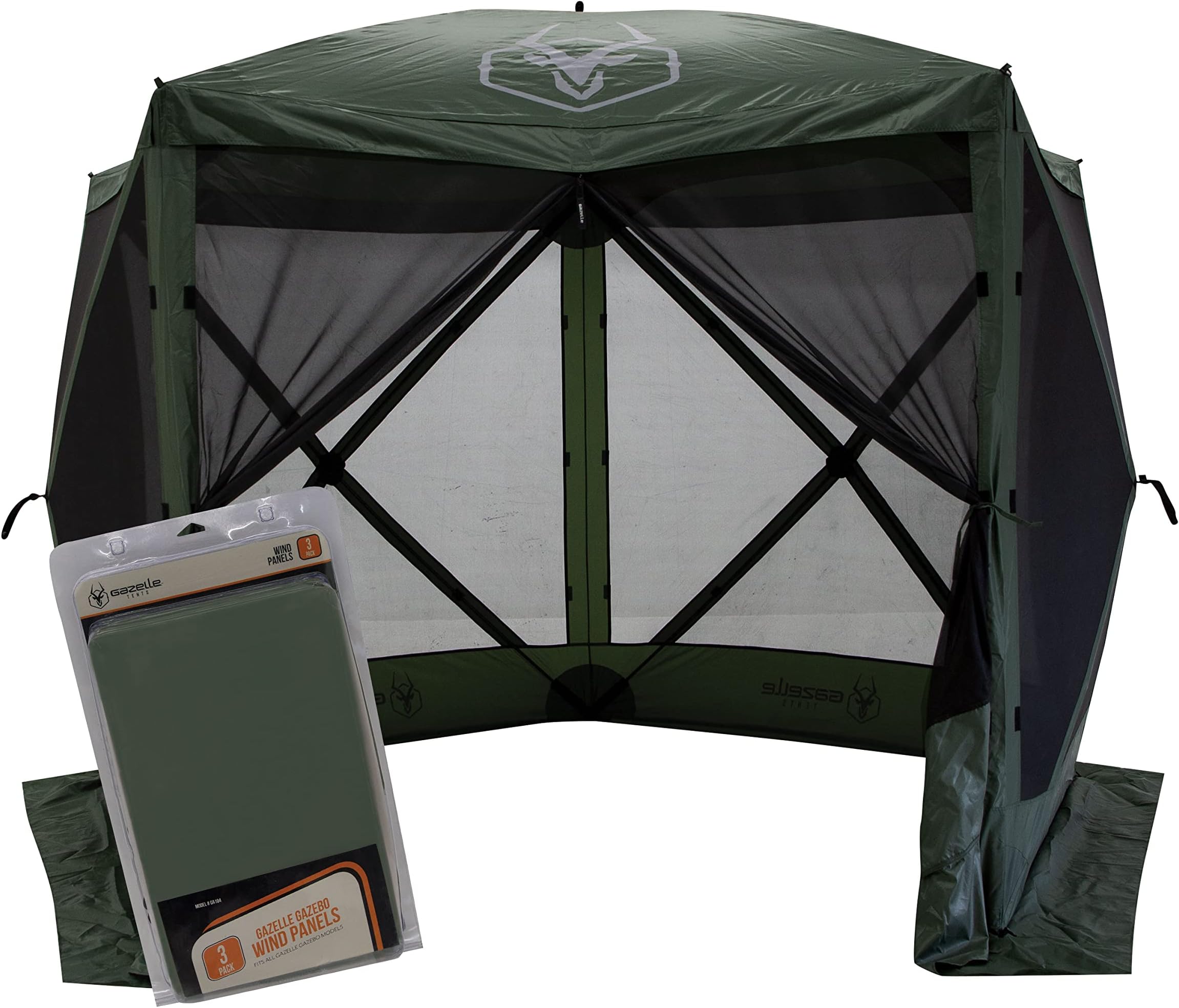 Gazelle Tents G5 5 Sided Pop Up Portable 4 Person Camping