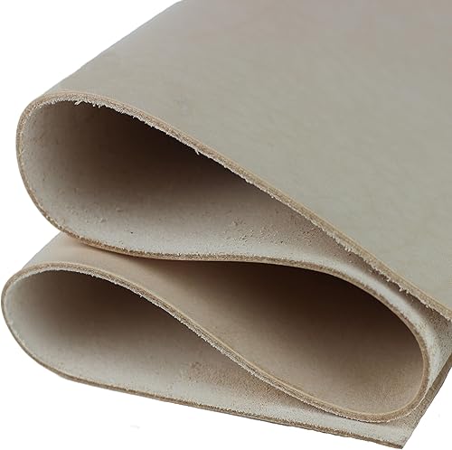 Miniatura 1 de Toprank - Hojas de cuero curtido vegetal de 12 x 12 pulgadas para manualidades (0.087 in), cuero vegetal bronceado de grano completo, cuero de grano