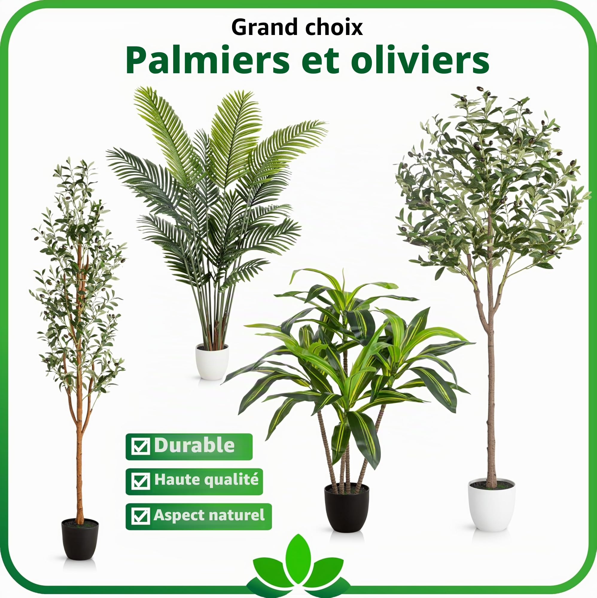 Palmier artificiel 160 cm Dracaena Pot PASCH Plante artificielle