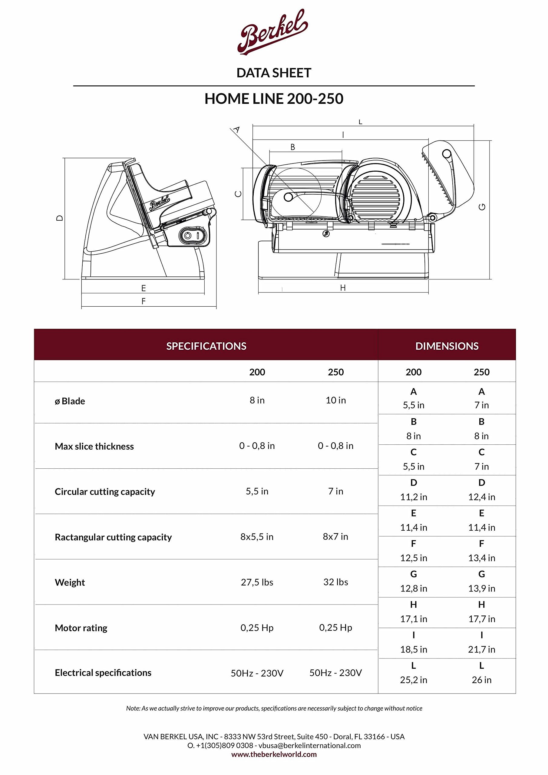 Affettatrice Home Line 250 Rosso