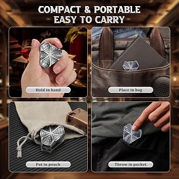 2 in 1 Cigar Punch, with Cigar Holder, Triple-Punch Cutter,2 Cigar Stand, 20-25-30 Ring Guage, Hole Opener, Multifunctional Puncher Tool
