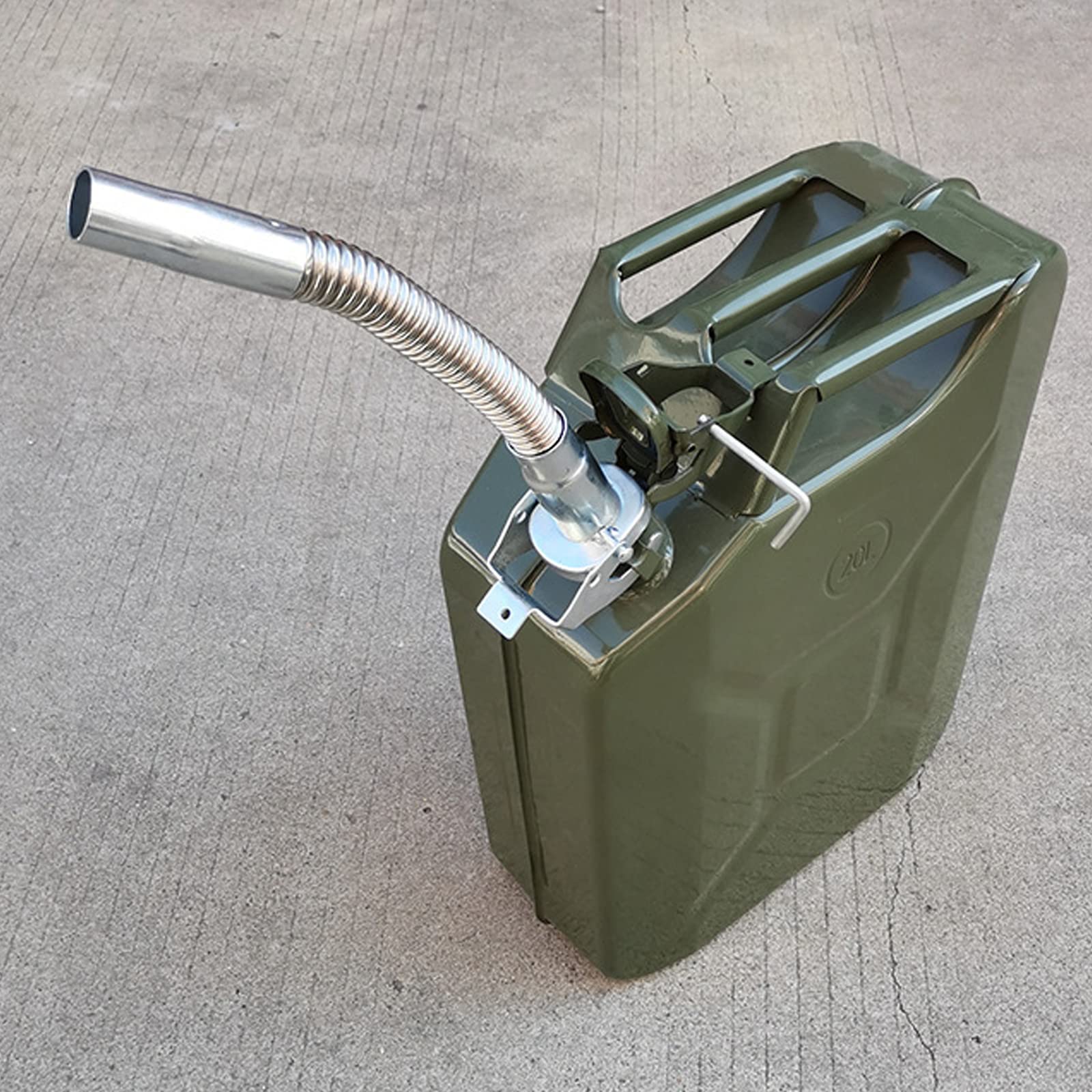 Flexibele schenktuit voor jerrycans 5,10, 20 l met 3 afdichtingen, schenktuit voor metalen jerrycan, schenktuit jerrycan geleidingsbuis van roestvrij staal voor benzinevaten
