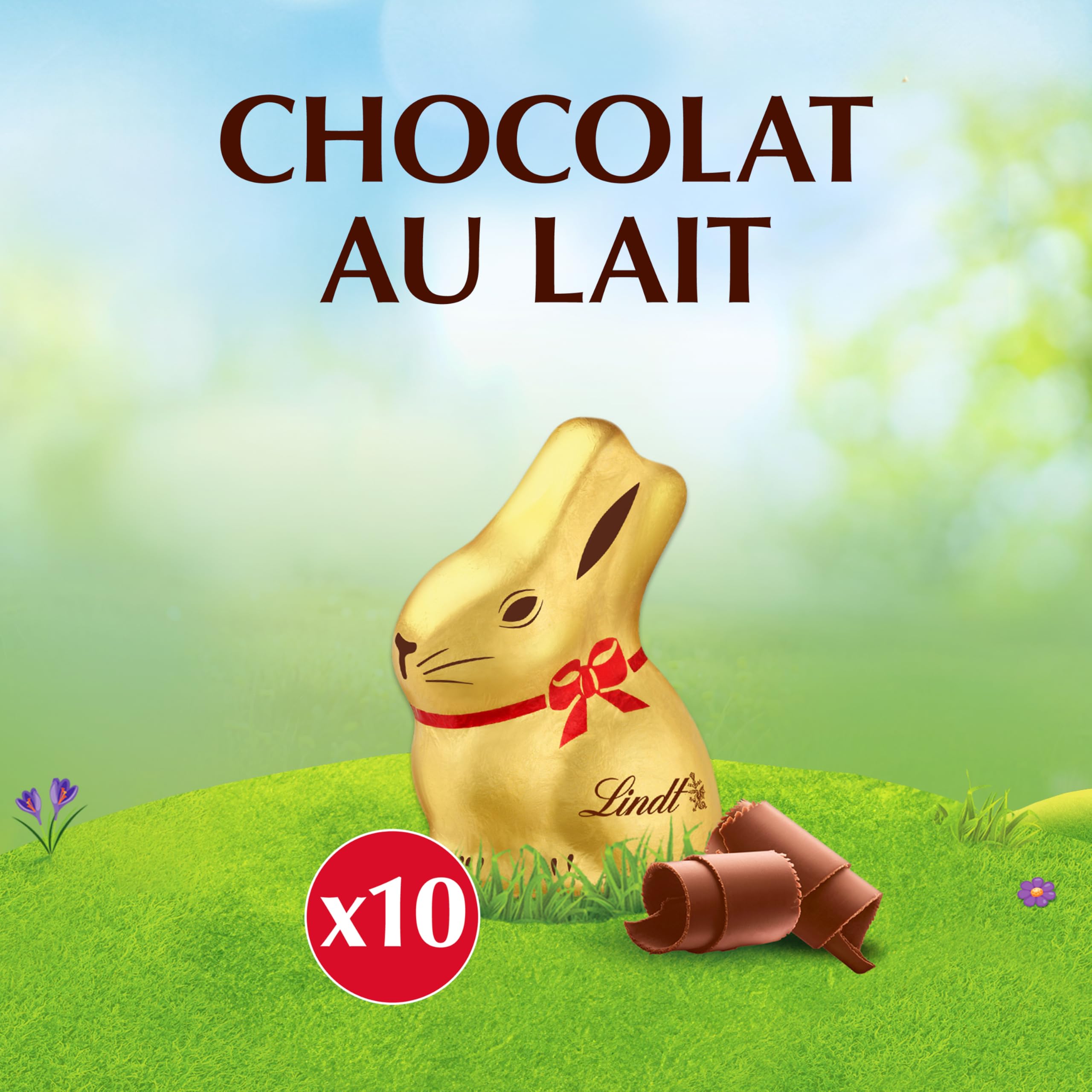 Lindt - Sachet de Mini-Moulages LAPIN OR - Chocolat au Lait - Idéal pour Pâques, 120g - 3