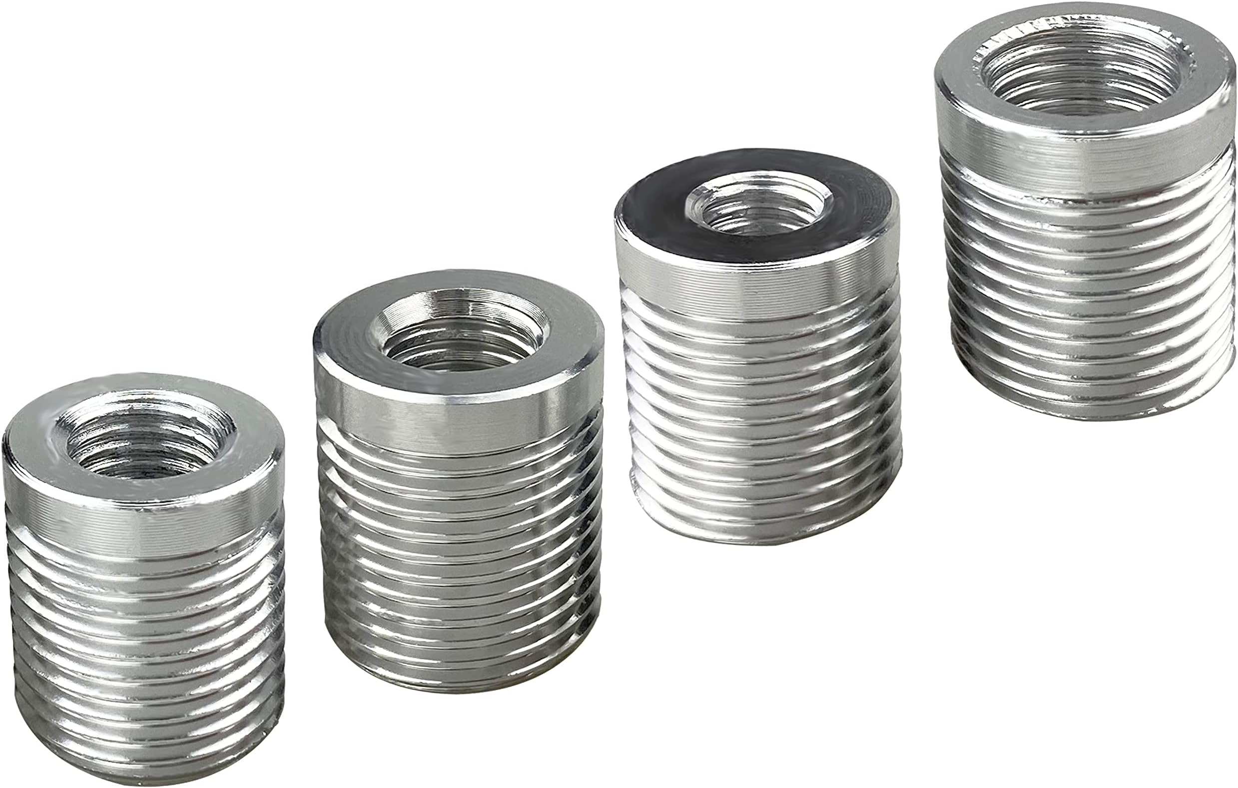 YCooiFo (Sliver) Stick Racing Automatic Manual Gear Shift Knobs 4 Alloy Adapters, M8 M10 M12 x 1.25,M10x1.5