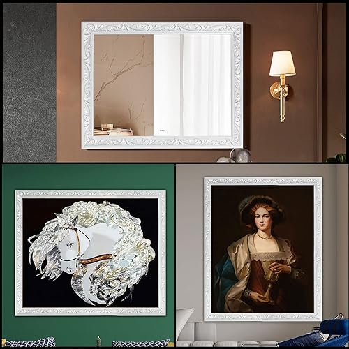 Miniatura 5 de Moldura de pared flexible de 16.4 pies, autoadhesiva, para despegar y pegar, moldura de techo, pared de fondo de TV, marco de espejo para decoración