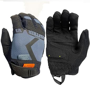 TACLAB T-PANTHER V1 PALM ANTI-FALL TACTICAL MILITARY WORK DRIVE GLOVES GRAY, L