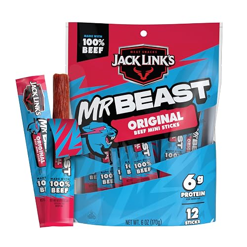 Jack Link's x MrBeast Original Mini Beef Jerky Sticks