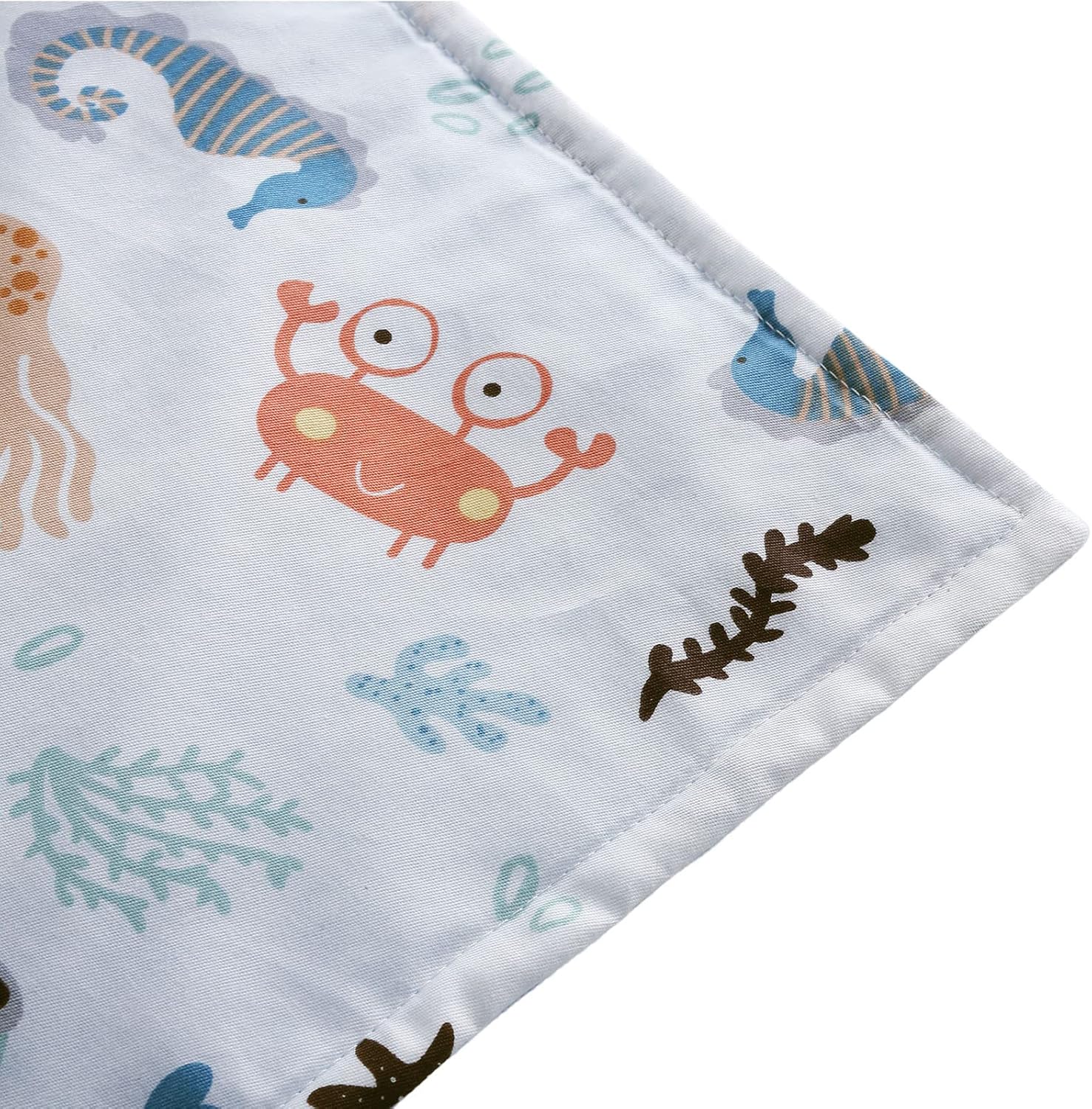 POSENPRO Baby Blanket for Boys Girls, Soft Plush Minky Baby Blanket with Dotted Backing, Lovely Ocean Animals Double Layer Toddler Receiving Blanket Throw for Stroller & Crib, 30 x 40 Inches : Baby
