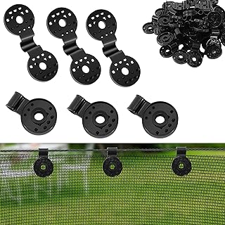 Shade Cloth Clips Heavy Duty Reusable Plastic Lock Grip for Fixing Sun-Blocking Sunshade Net Tarp Fabric Awning Clamp Grip Bird Netting Fixing Clips Buckle for Sun Shade Net (88pcs)