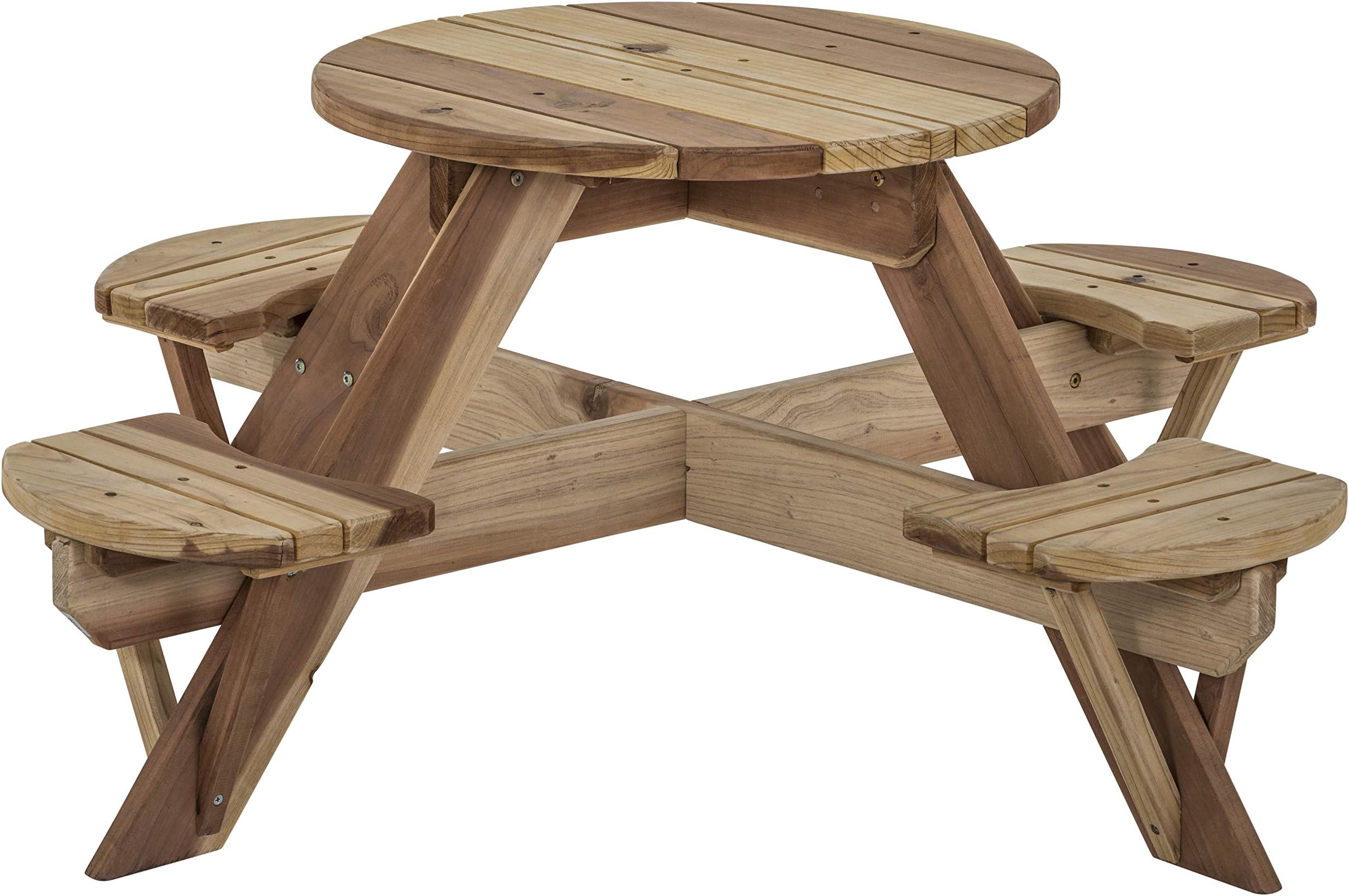 Jack & June Circular Redwood Picnic Table