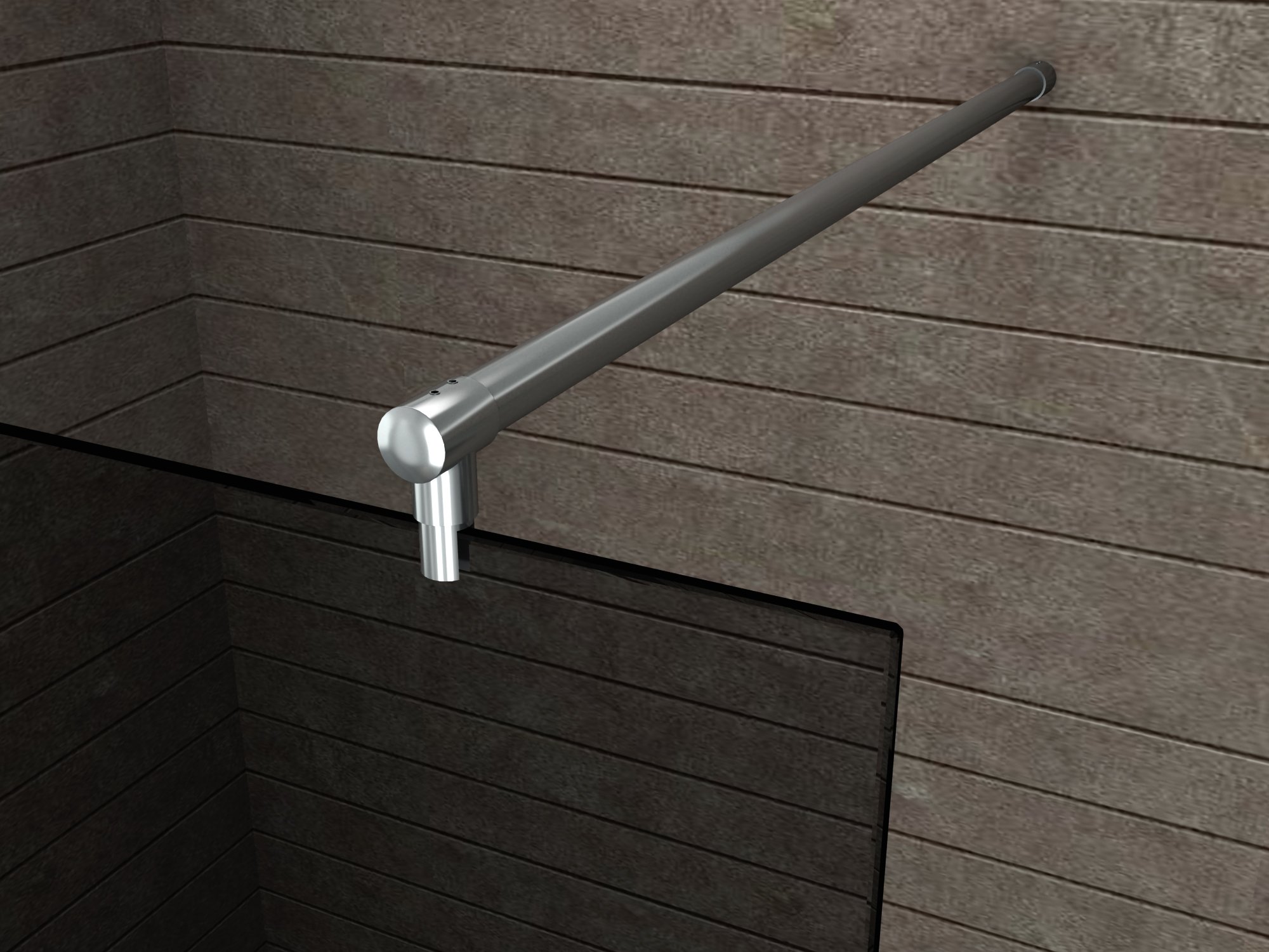 Aquos Dublo Duschwand 140x200 Cm, 10 Mm ESG Sicherheitsglas, Freistehend Mit Easy-Clean Beschichtung – Vollverdeckung & Einfach Zu Montieren