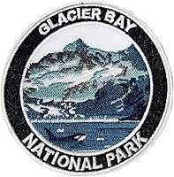 Vista 1 de Glacier Bay National Park Patch Embroidered Iron-on/Sew-on Decorative Embroidery Applique Clothing Vest Jacket Premium Stitching Nature Wild Animals