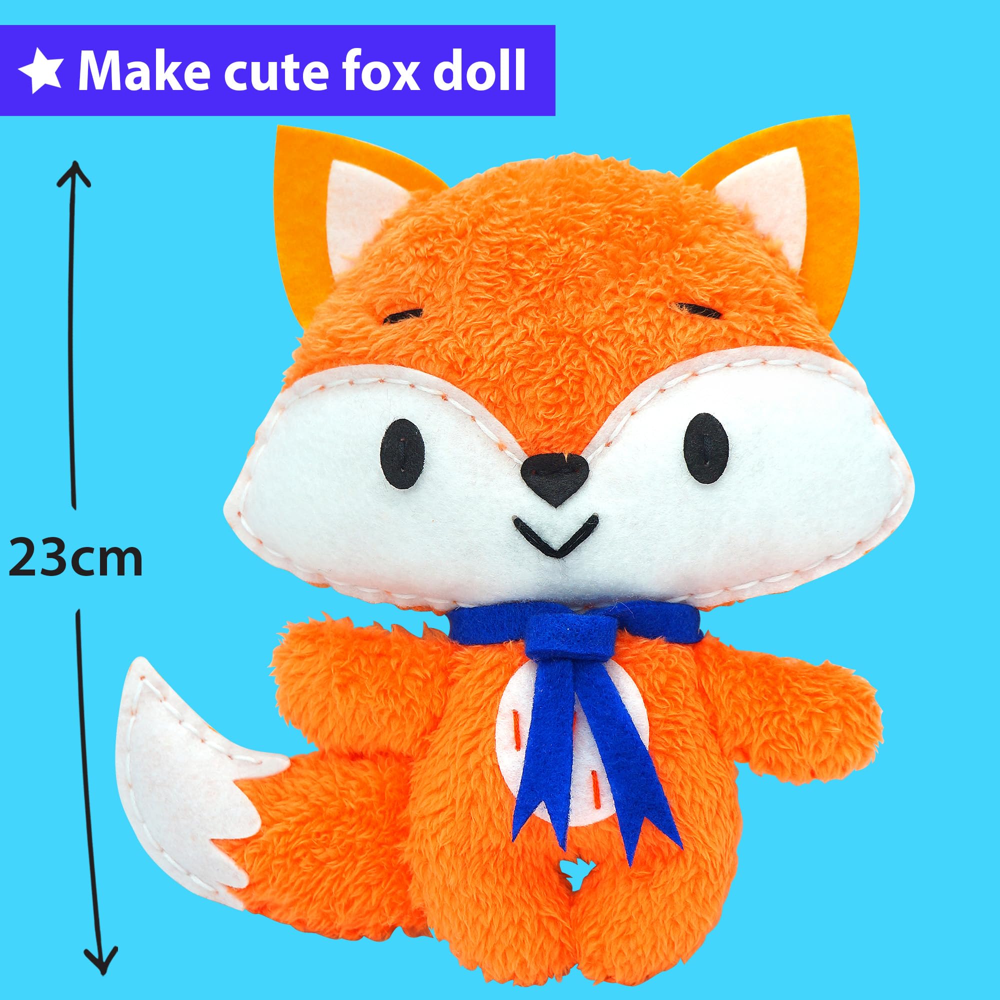 ハンドメイド ぬいぐるみ きつね Stuffed Animal】Free Pattern - Make a Fox | Free Pattern +