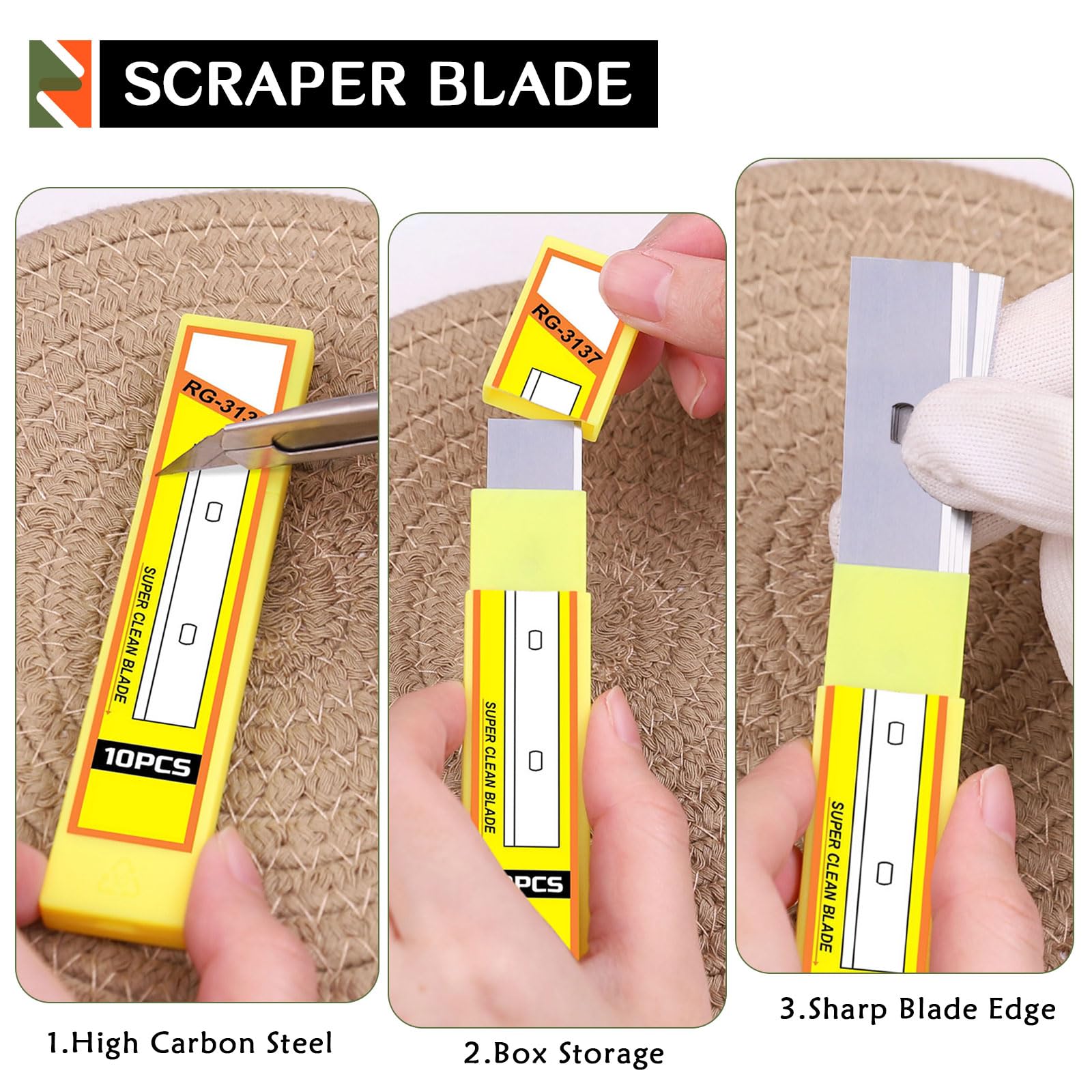 4 Inch Razorblade Snapklik.com : WRAPXPERT 4 Inch Scraper Blades 160 PCS Razor Scraper ...