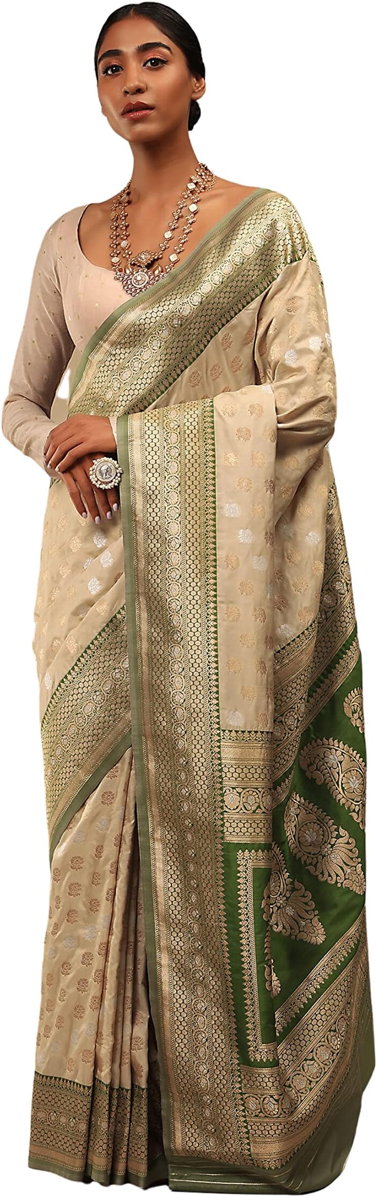 Elina fashionSarees For Women Banarasi Art Silk Woven Wedding Saree - Ethnic Indian Gift Traditional Gift Sari with Unstitched Blouse